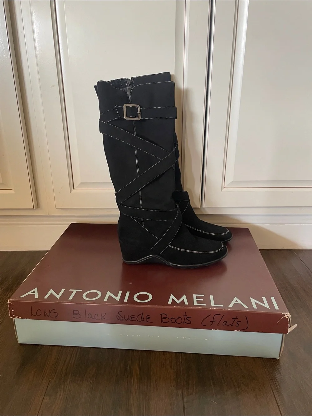 ANTONIO MELANI Suede Wedge Boots!